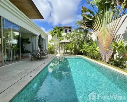 Villa estilo balinés de 3 dormitorios con piscina privada en Choeng Thale