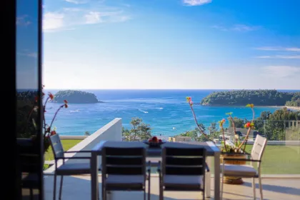 อพาร์ตเมนต์วิวทะเลหรู 2 ห้องนอน The Heights ใกล้หาดกะตะ