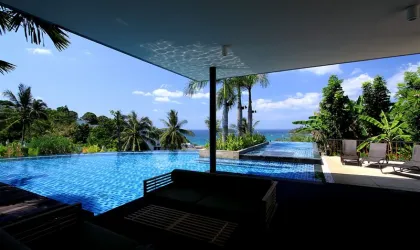 อพาร์ตเมนต์วิวทะเลหรู 2 ห้องนอน The Heights ใกล้หาดกะตะ