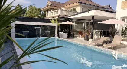 Renovierte Poolvilla, Sapam Ko Kaew: 3-Zi-Haus mit privatem Gartenparadies