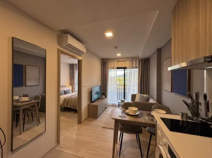 THE BASE Cherngtalay – Moderne 1-Zimmer-Wohnung 35m2 mit Bergblick