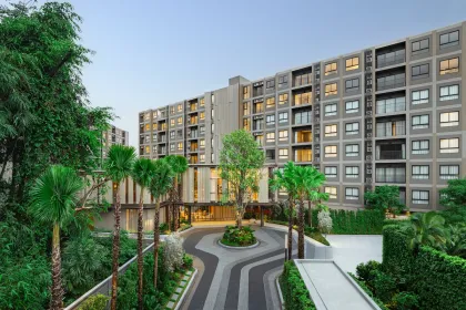 THE BASE Cherngtalay – Moderne 1-Zimmer-Wohnung 35m2 mit Bergblick