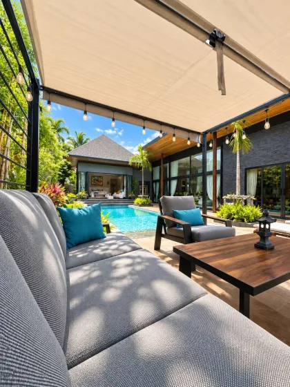 Luxus 4-Schlafzimmer-Poolvilla zur Miete in Suksan Fusion, Rawai