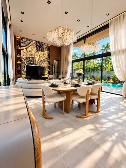 Luxus 4-Schlafzimmer-Poolvilla zur Miete in Suksan Fusion, Rawai