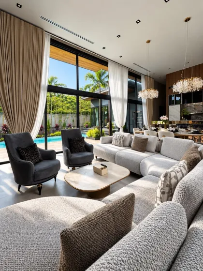 Luxus 4-Schlafzimmer-Poolvilla zur Miete in Suksan Fusion, Rawai