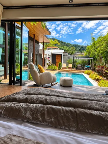 Luxus 4-Schlafzimmer-Poolvilla zur Miete in Suksan Fusion, Rawai