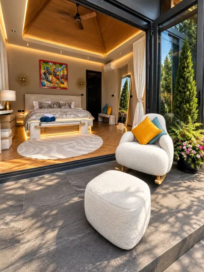 Luxus 4-Schlafzimmer-Poolvilla zur Miete in Suksan Fusion, Rawai