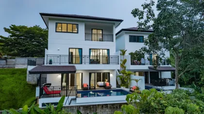 Villa con piscina y vista al valle de 3 habitaciones, Chalong