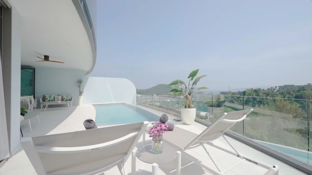 Роскошная квартира с 2 спальнями и видом на море – Andamaya Surin Bay