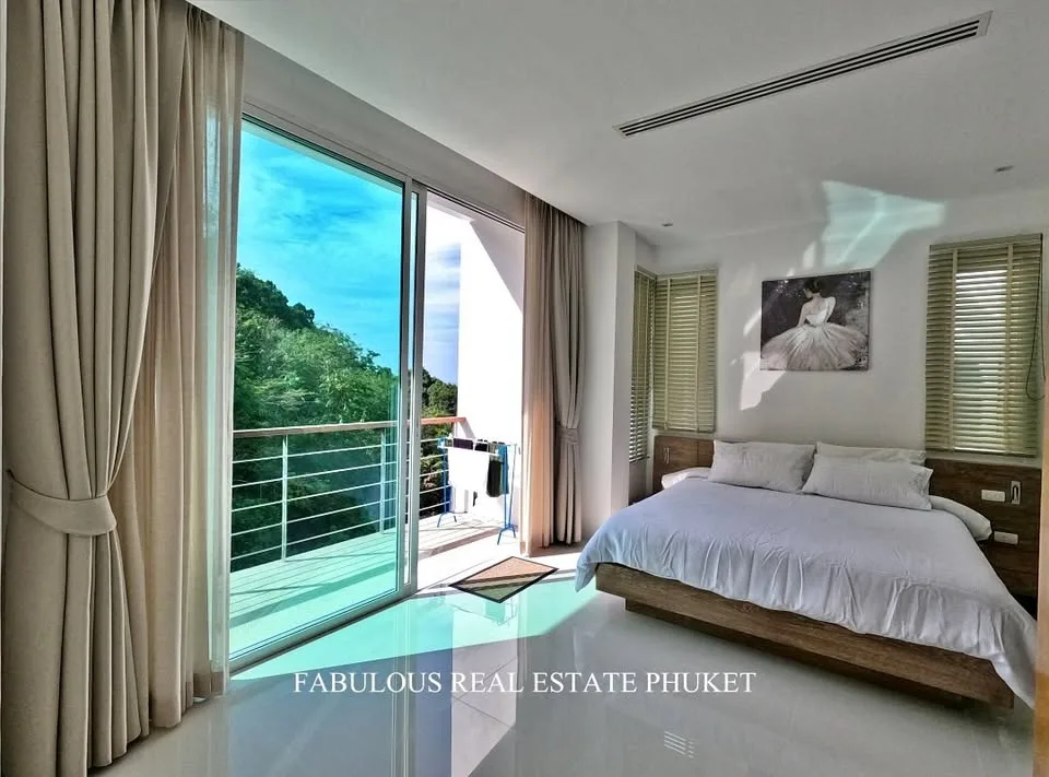 2 спальни, 2 ванные, квартира с частичным видом на море в Камале