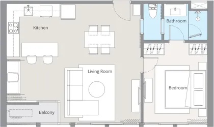Роскошная квартира с 1 спальней в Laguna Beach Residences, Пхукет