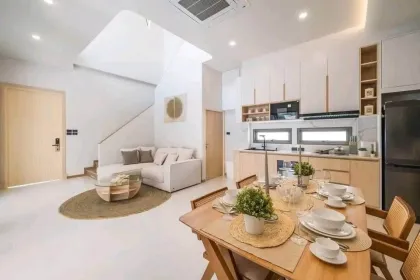 Stylish 3-Bedroom Pool Villa with Sea & Mountain View
