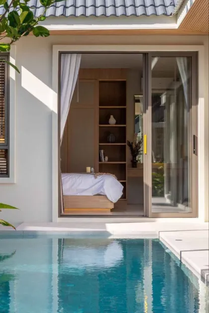 Villa con piscina cerca de playa Rawai - 3 hab. y 3 baños, amueblada