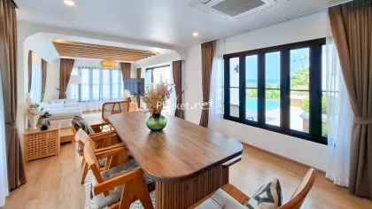 Geräumige Poolvilla mit Meerblick in ruhigem Rawai