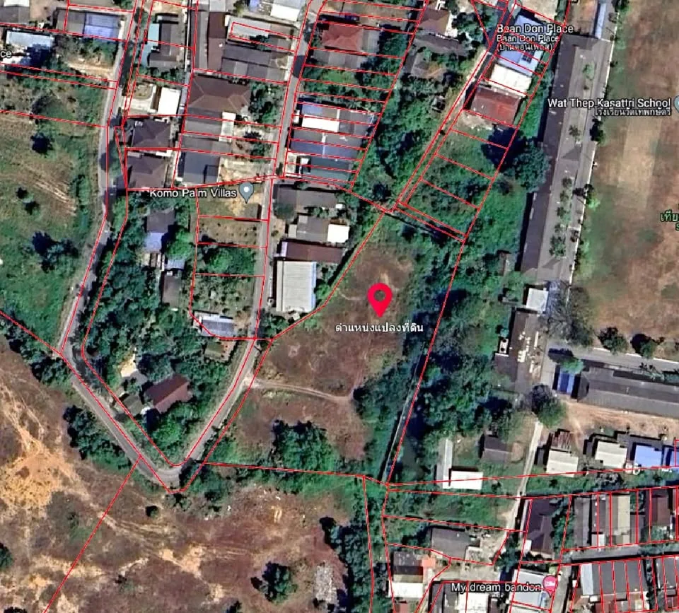 Hermoso terreno de 3 rai y 1 ngan en venta en Ban Don, Cherng Talay