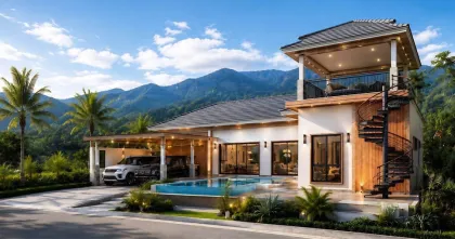 Роскошная вилла с 3 спальнями и 3 ванными в Sri Nang Din Grand Villa, Краби