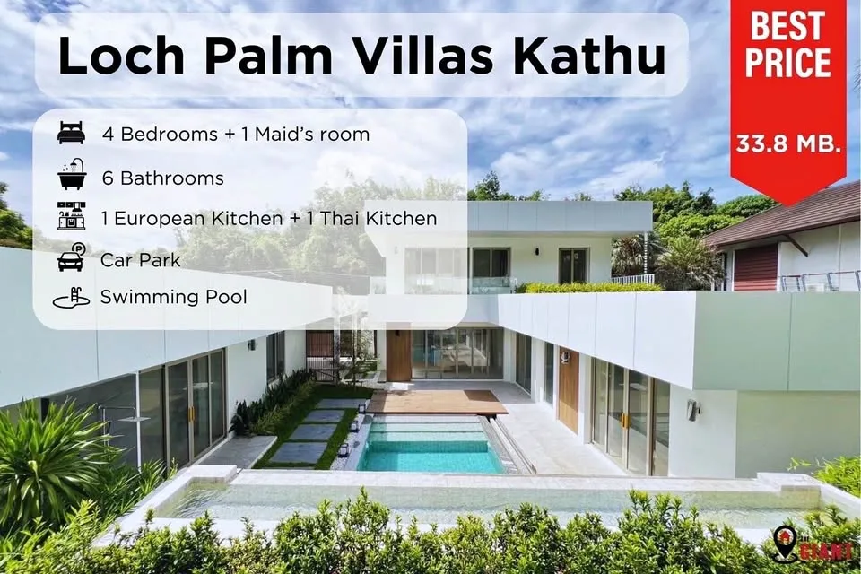 Luxury 4-Bedroom Pool Villa at Loch Palm Villas, Kathu