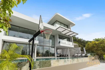 Appartement duplex de luxe 4 chambres avec piscine privée près de la plage de Naithon
