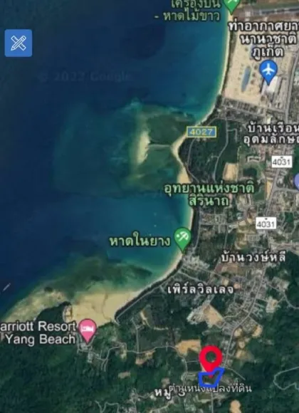 Красивый участок 5 рай близко к морю и аэропорту, Пхукет