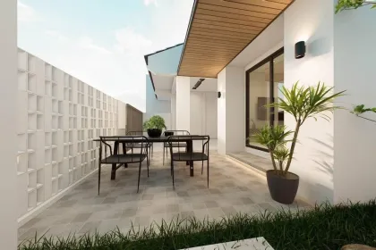Двухспальная меблированная вилла с 2 ванными в Patak Villa, Чалонг