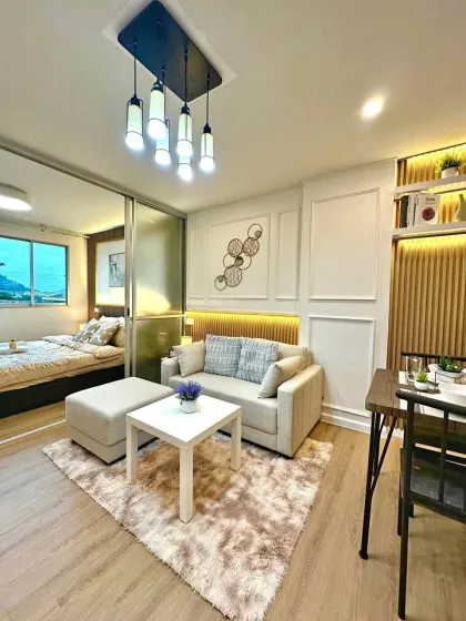 Condo 1 chambre en coin, 6e étage, D Condo Kathu, prêt à habiter
