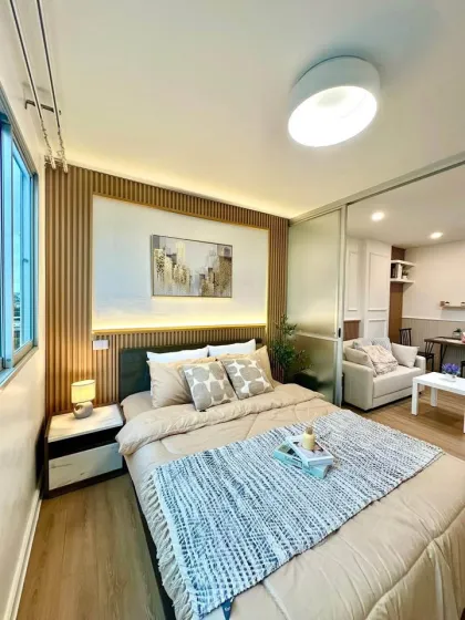 Condo 1 chambre en coin, 6e étage, D Condo Kathu, prêt à habiter