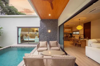 2 Schlafzimmer, 2 Badezimmer Poolvilla in Shambhala Sol Chalong