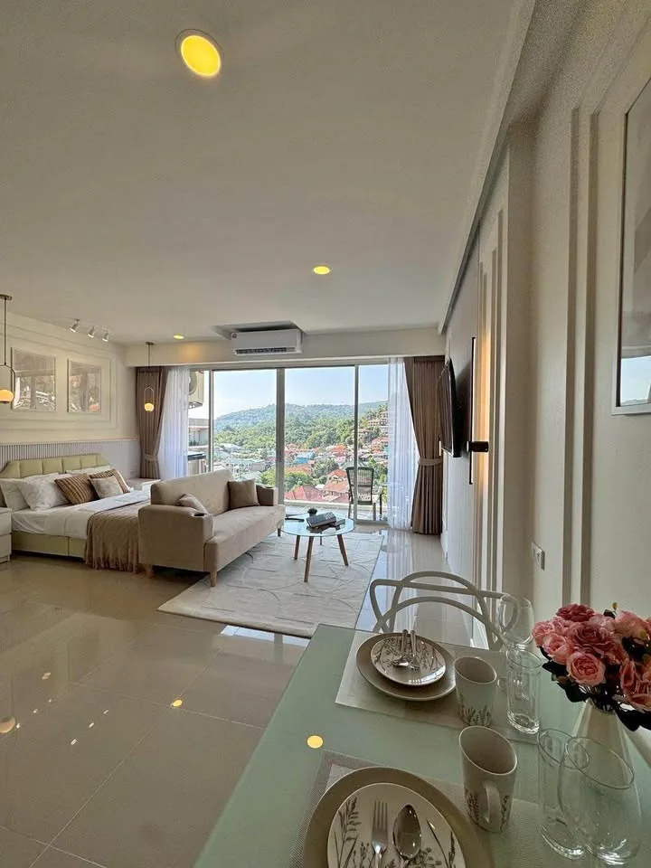 Schöne Wohnung mit Bergblick nahe Karon Strand - 1SZ, 1Bad
