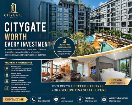 CITYGATE PHUKET – Инвестиция в 1-комнатную квартиру