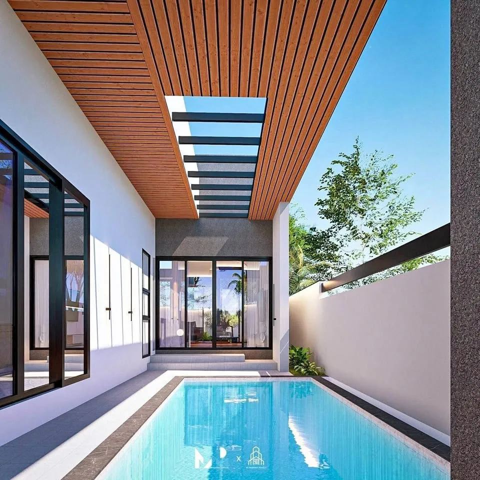 Eck-Poolvilla mit 3 Schlafzimmern und 4 Bädern in Koh Kaew, Phuket