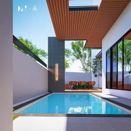 Villa de esquina con piscina en ubicación privilegiada en Koh Kaew, Phuket