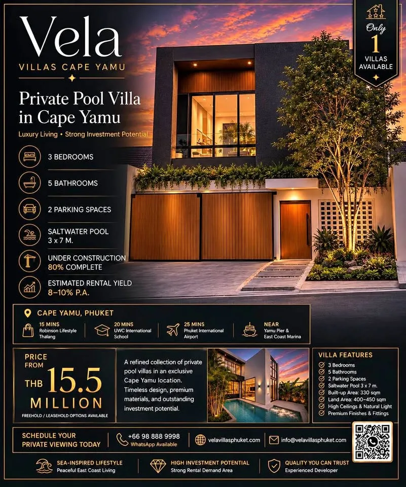 Dernière villa avec piscine privée à Cape Yamu, Phuket