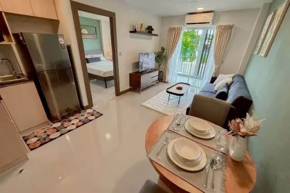 Просторная квартира с 1 спальней в My Style Hua Hin – тихо и комфортно
