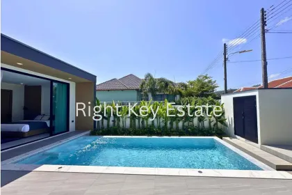 Новая вилла с 3 спальнями и частным бассейном рядом с BIS Koh Keaw