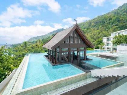 1-Zimmer-Apartment mit Panoramablick auf das Meer in Patong