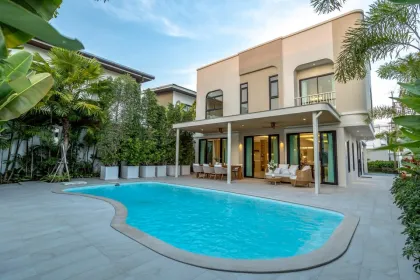 Villa de 3 habitaciones con piscina privada de agua salada en The Place Thalang