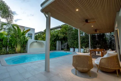 Villa de 3 habitaciones con piscina privada de agua salada en The Place Thalang