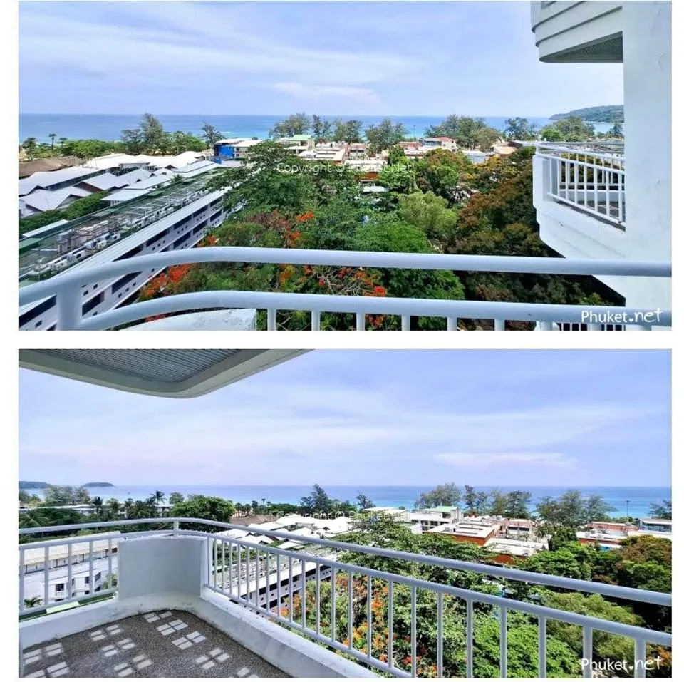 Spacious 1-Bed 1-Bath Sea View Apartment in Karon, Phuket