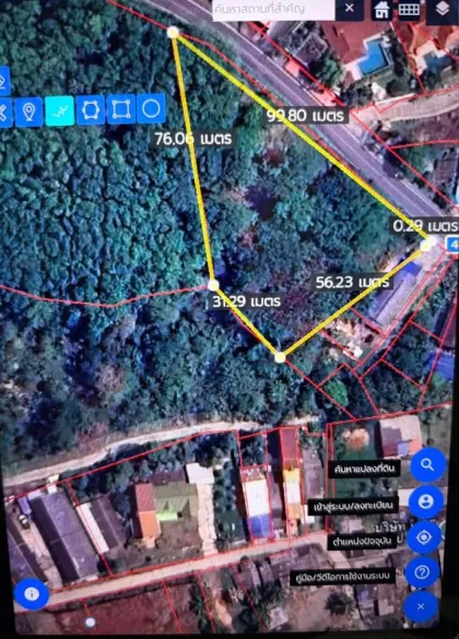Участок с видом на море на главной дороге в Па Клок, Пхукет