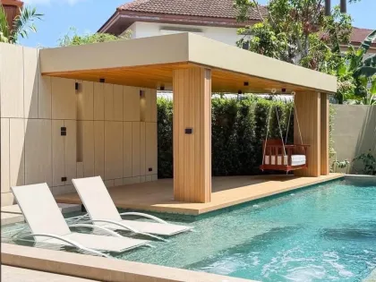 Villa privada de lujo con piscina y vistas al lago en Chalong