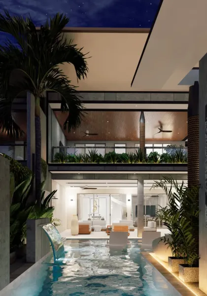 Современная вилла с 4 спальнями и приватным бассейном в Orbita Villa-Town, Раваи