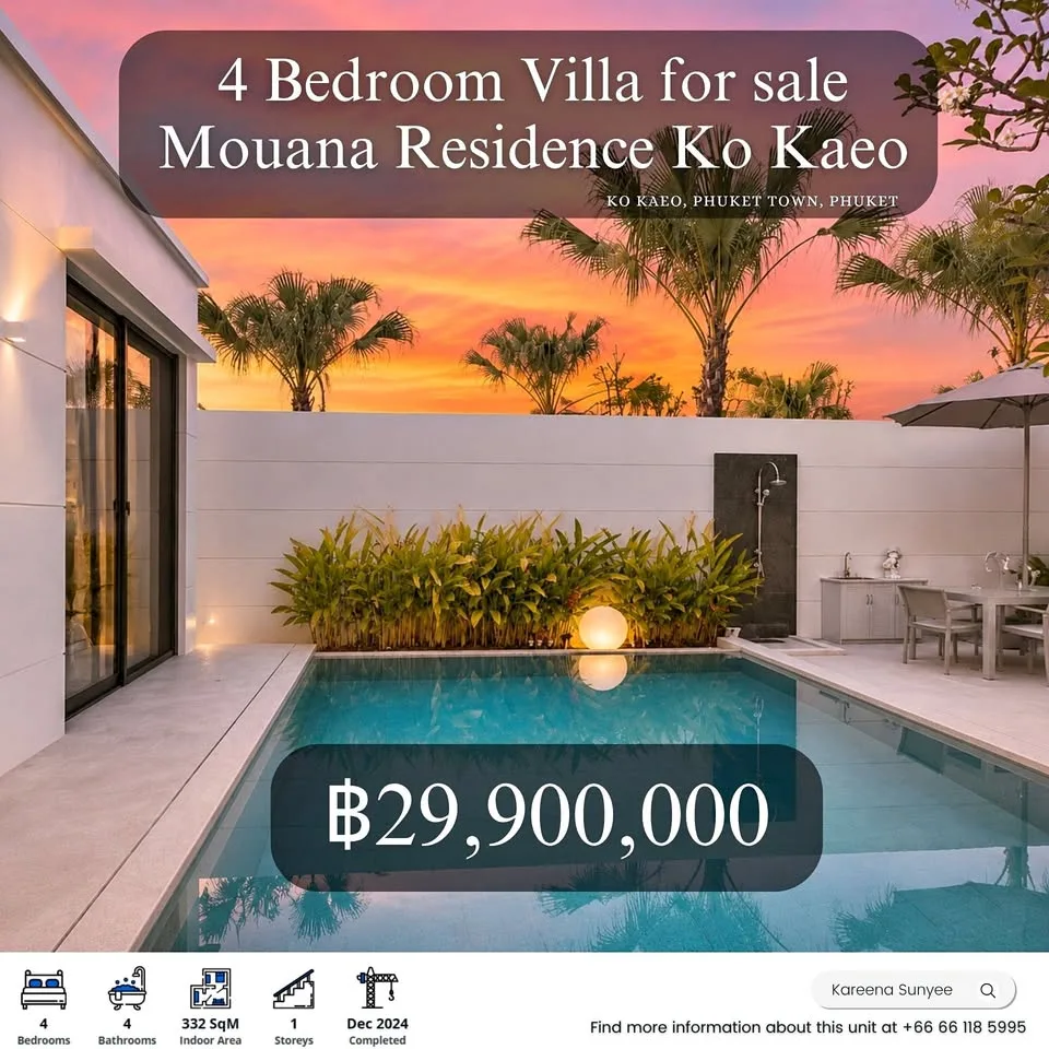 Villa de 4 Habitaciones en Venta en Mouana Residence Ko Kaeo