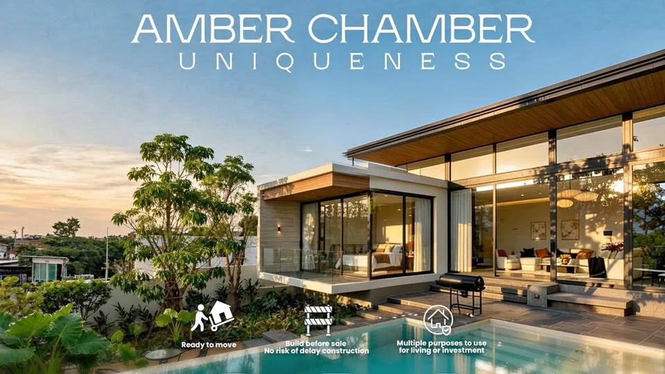 วิลลา Amber Chamber พร้อมสระว่ายน้ำ 3 ห้องนอน 4 ห้องน้ำ