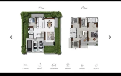 บ้านเดี่ยว 4 ห้องนอน 4 ห้องน้ำ ที่ศุภาลัย เลควิว เกาะแก้ว ภูเก็ต
