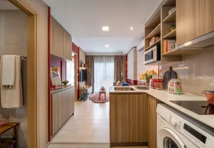2-Bedroom Apartment with Pool View at The Base Cherng Talay Phuket