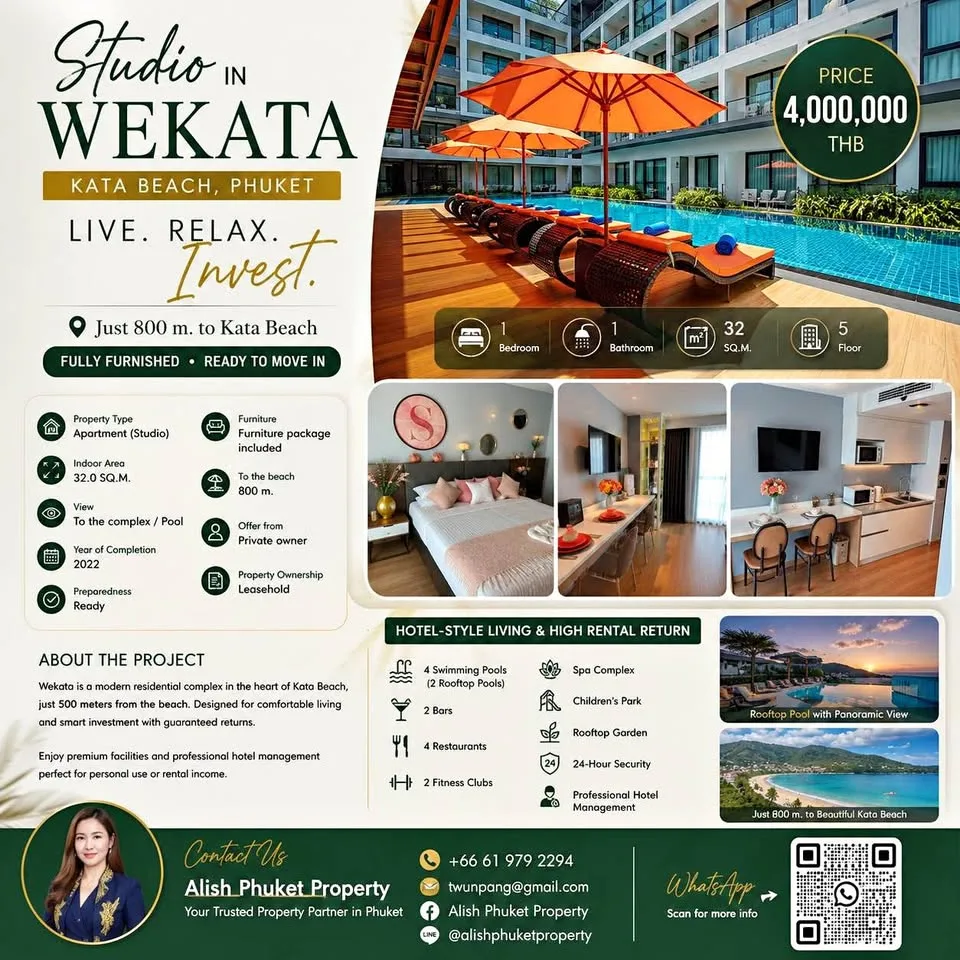 Studio Apartment in Wekata, Kata Beach, Phuket