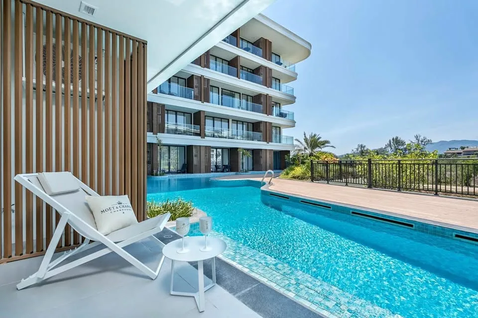 Pool Access Studio at Kora Beach Residences with Beachfront View