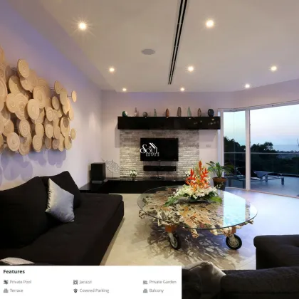 Villa de luxe 7 chambres avec piscine et vue mer ouverte à Cherng Talay