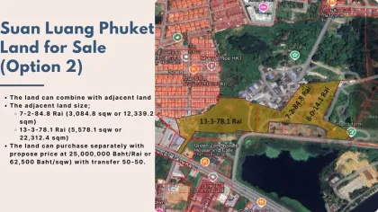 Erstklassiges Grundstück neben Suan Luang Rama 9, Phuket zu verkaufen