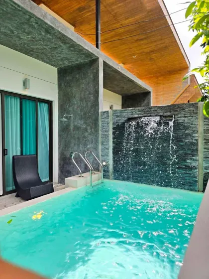 Villa moderne 2 chambres avec piscine privée à The 8 Pool Villa Chalong